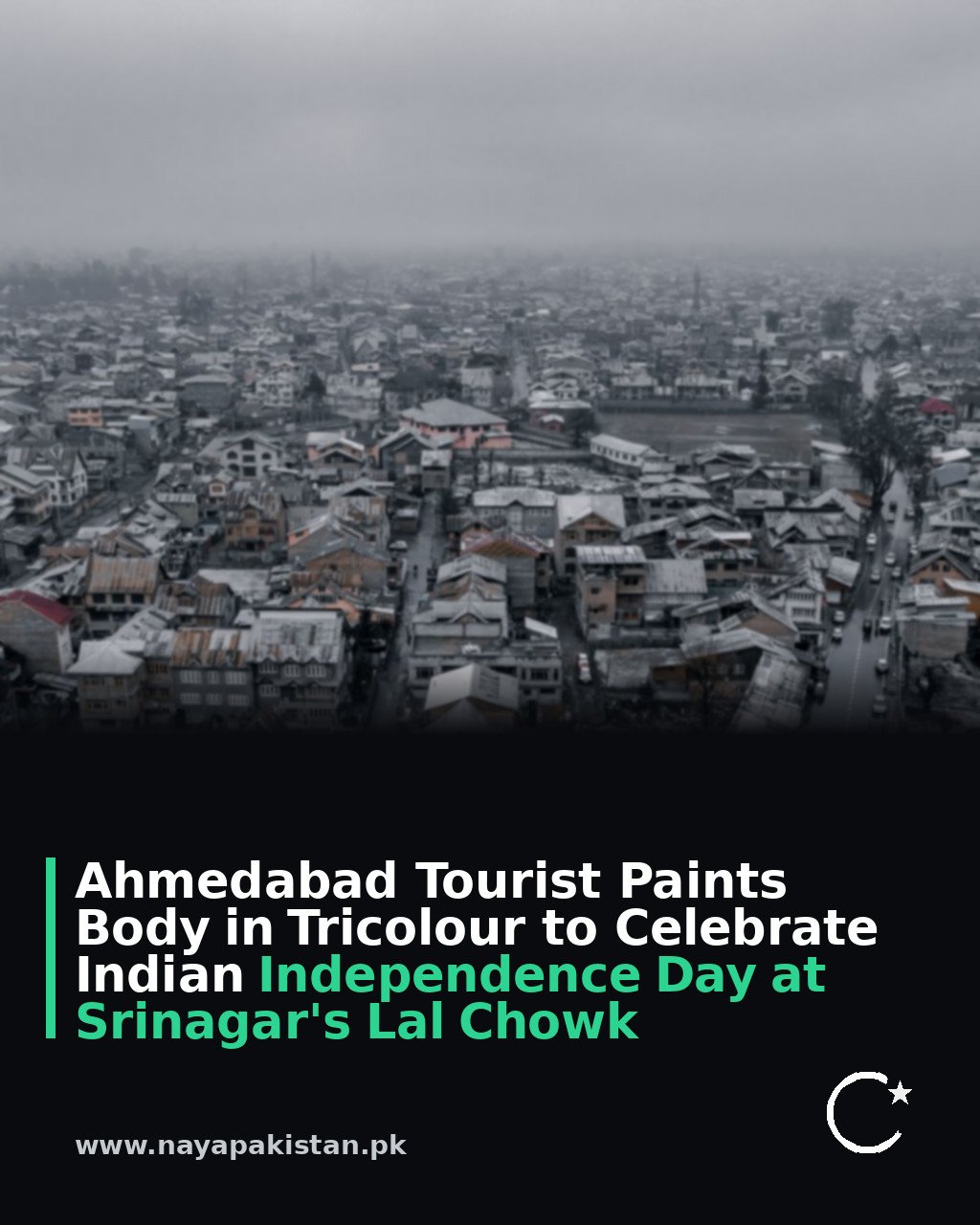 Ahmedabad Tourist Paints Body in Tricolour to Celebrate Indian Independence Day at Srinagar's Lal Chowk