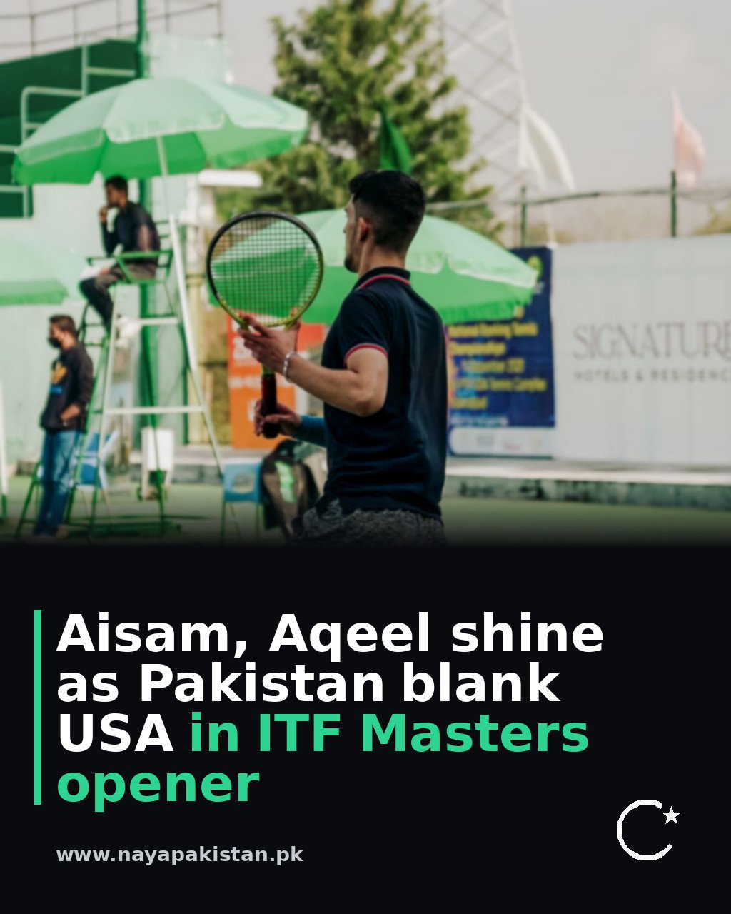 Aisam, Aqeel shine as Pakistan blank USA in ITF Masters opener