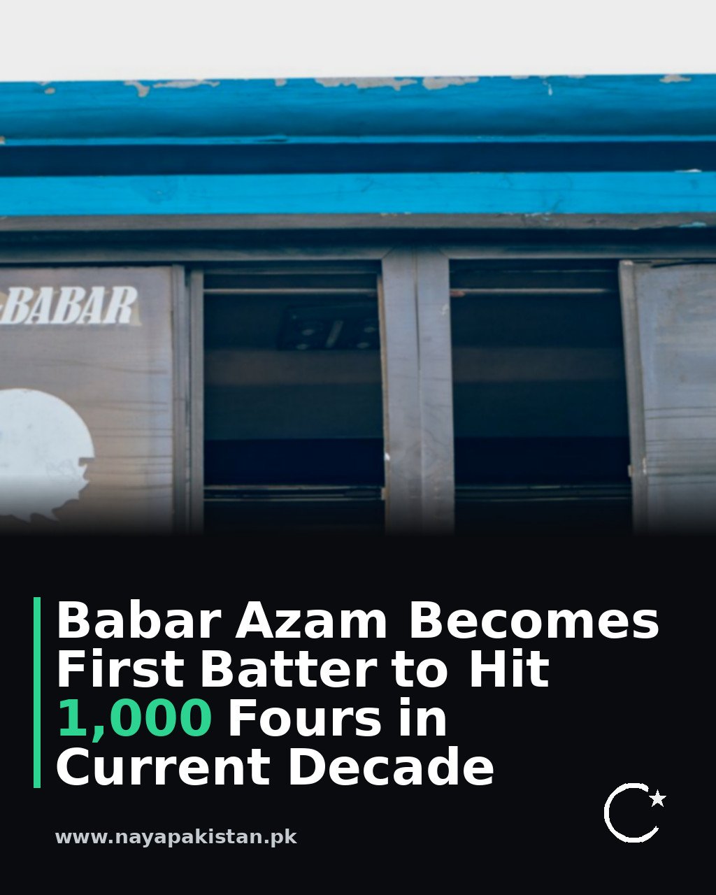 Babar Azam Becomes First Batter to Hit 1,000 Fours in Current Decade