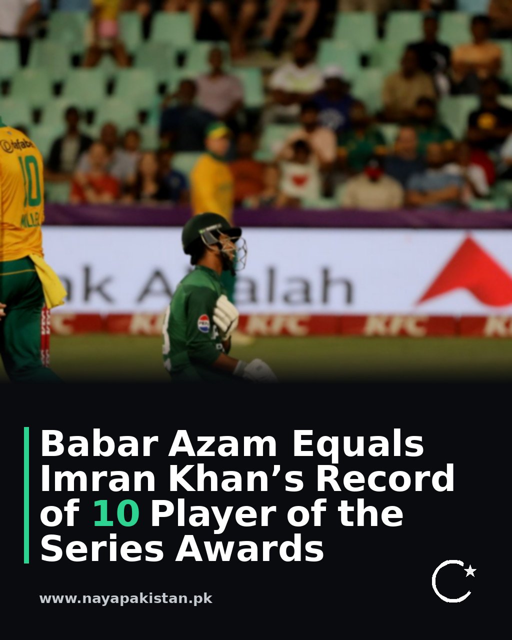 Babar Azam Equals Imran Khan’s Record of 10 Player of the Series Awards