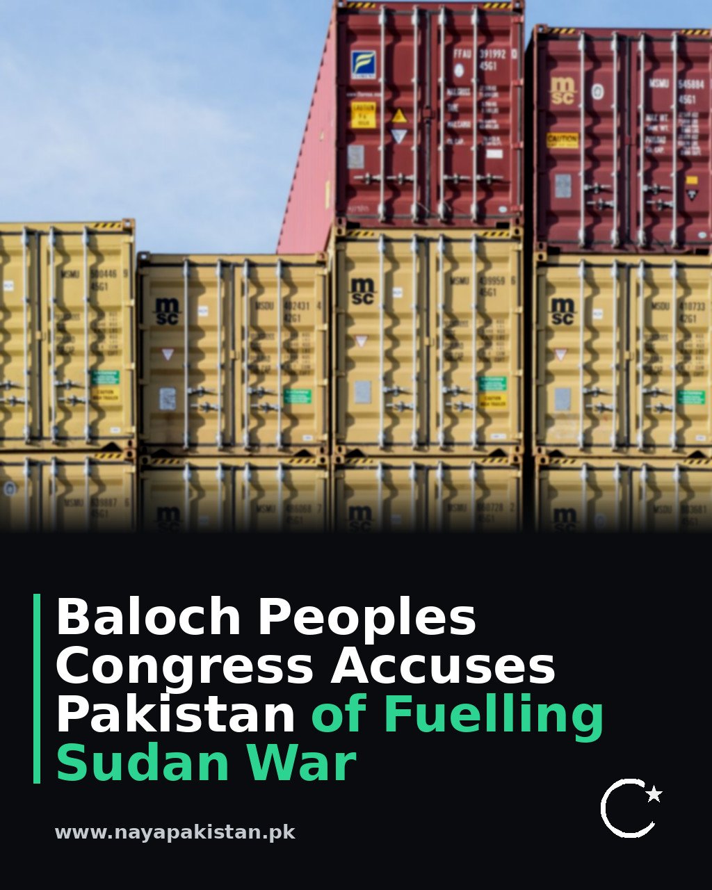 Baloch Peoples Congress Accuses Pakistan of Fuelling Sudan War