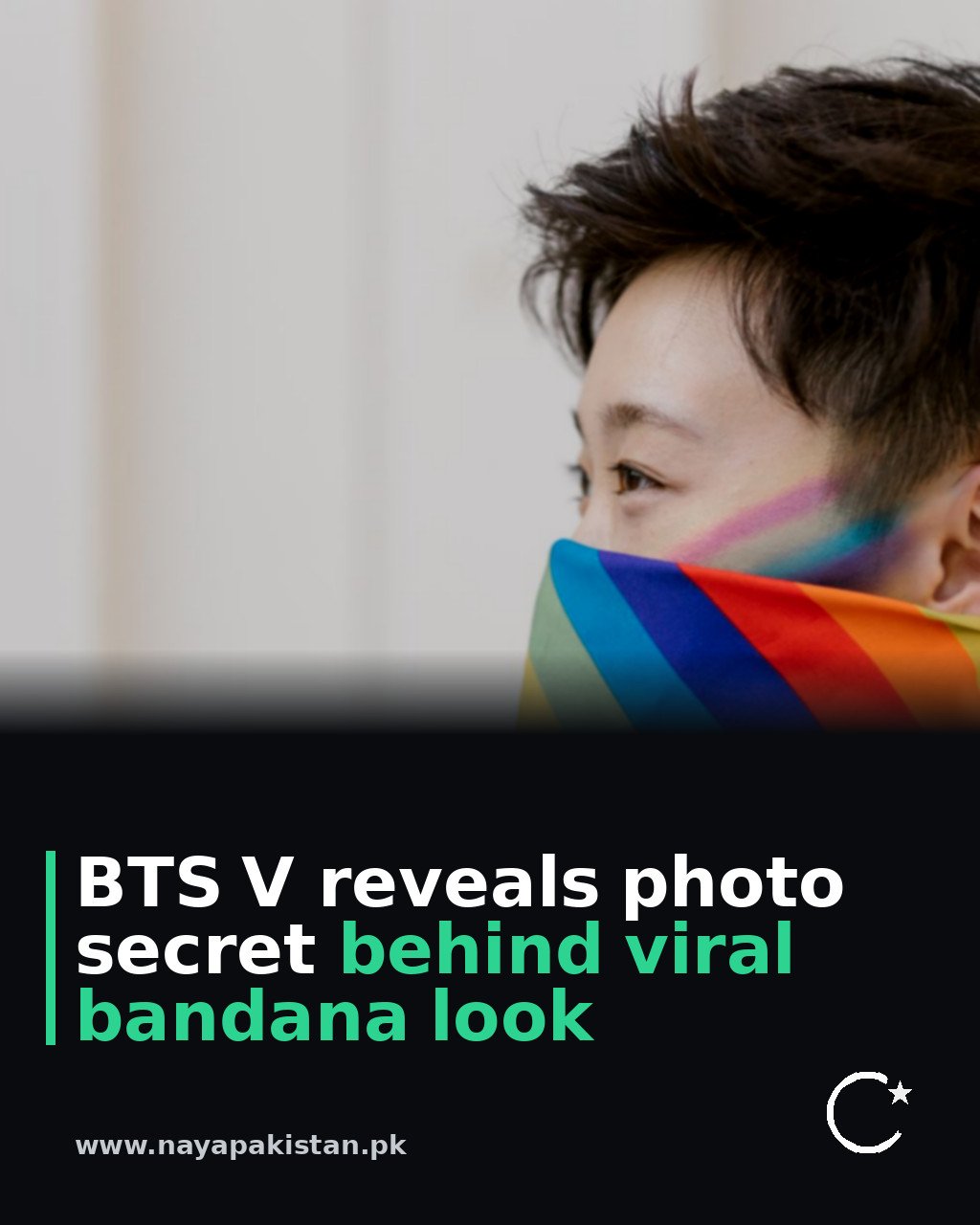 BTS V reveals photo secret behind viral bandana look
