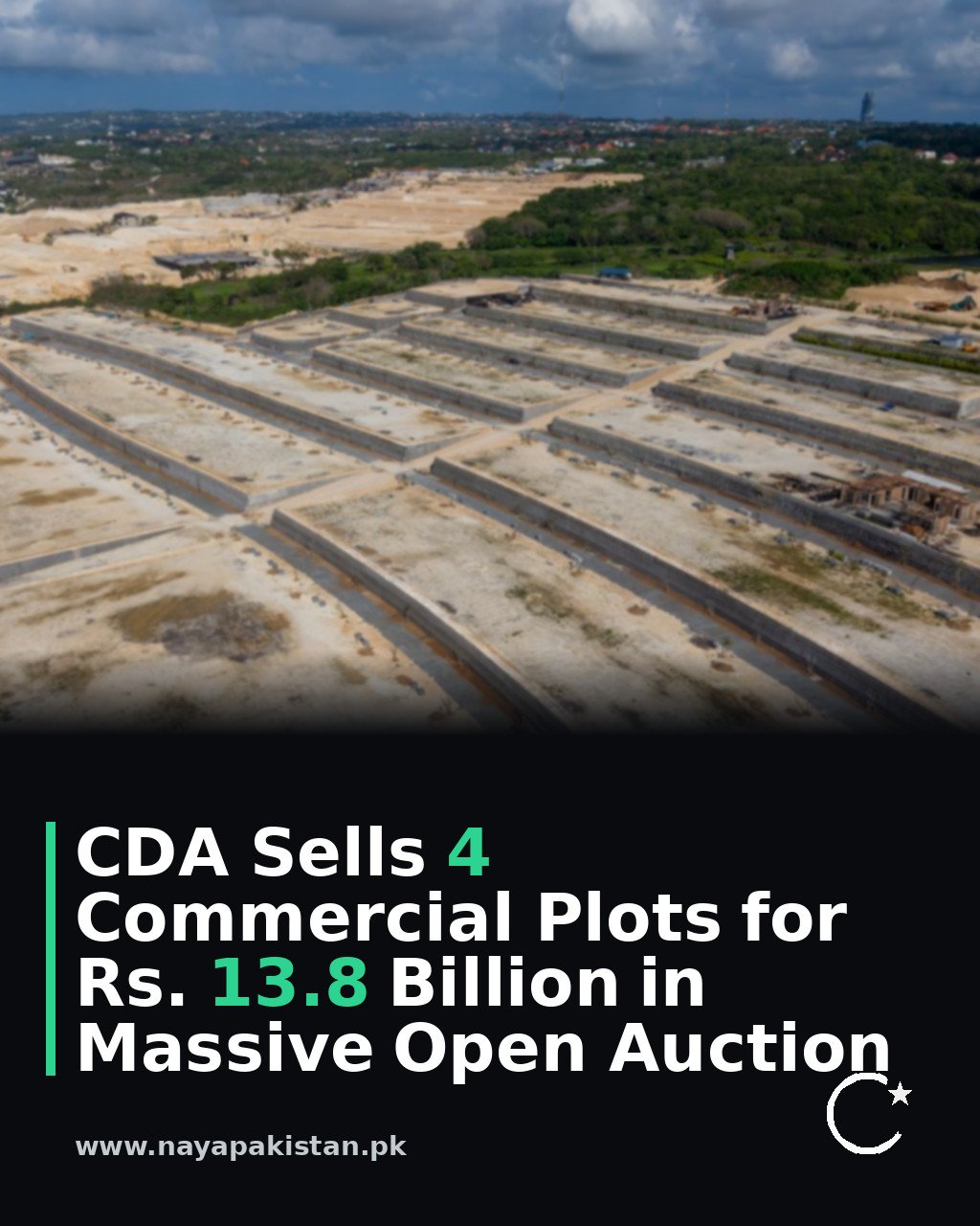 CDA Sells 4 Commercial Plots for Rs. 13.8 Billion in Massive Open Auction
