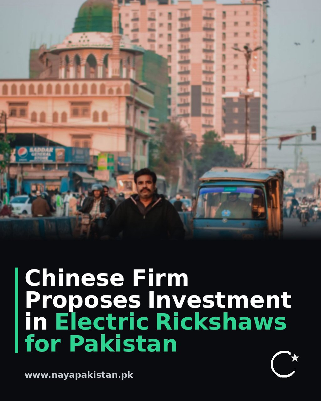 Chinese Firm Proposes Investment in Electric Rickshaws for Pakistan