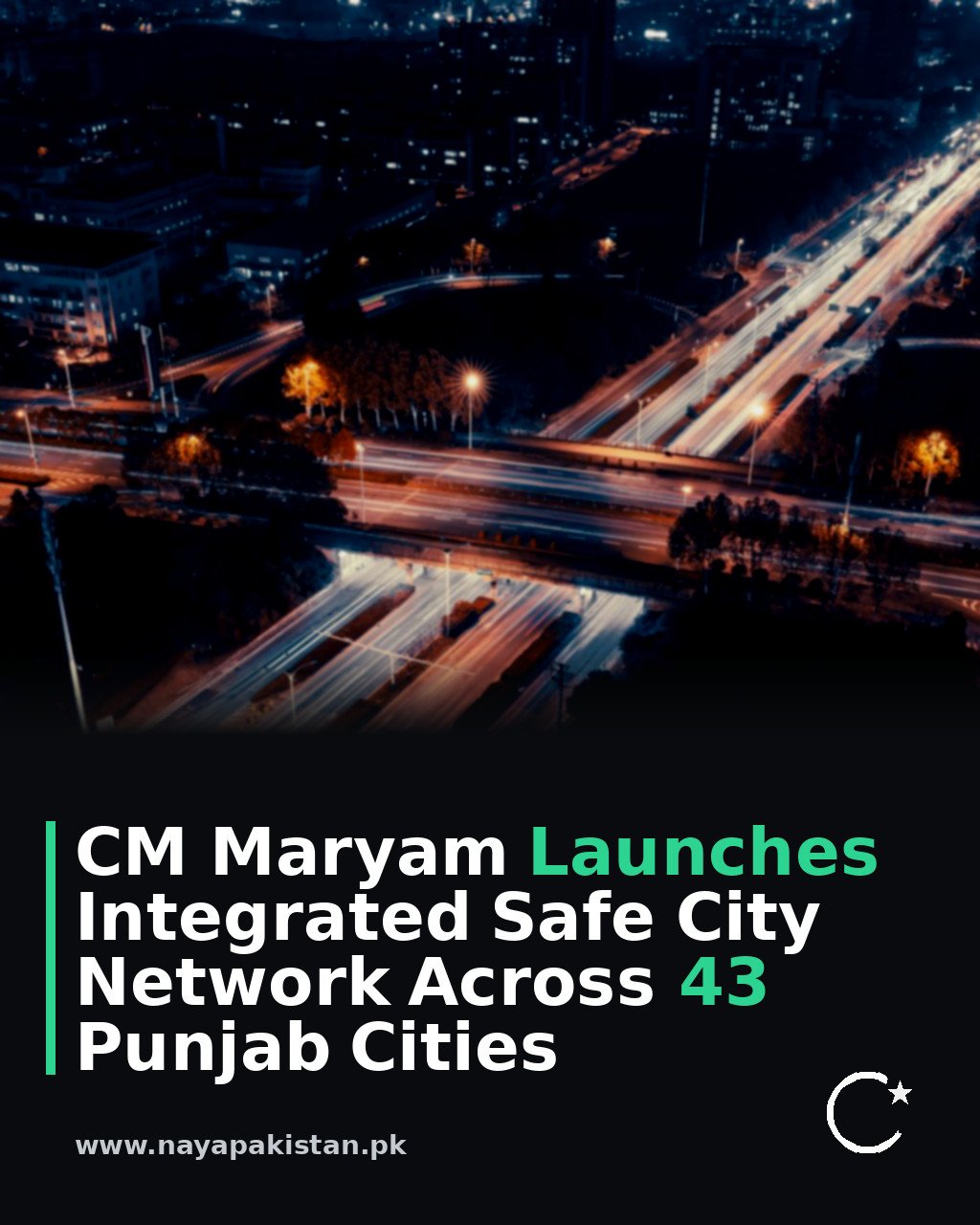 CM Maryam Launches Integrated Safe City Network Across 43 Punjab Cities