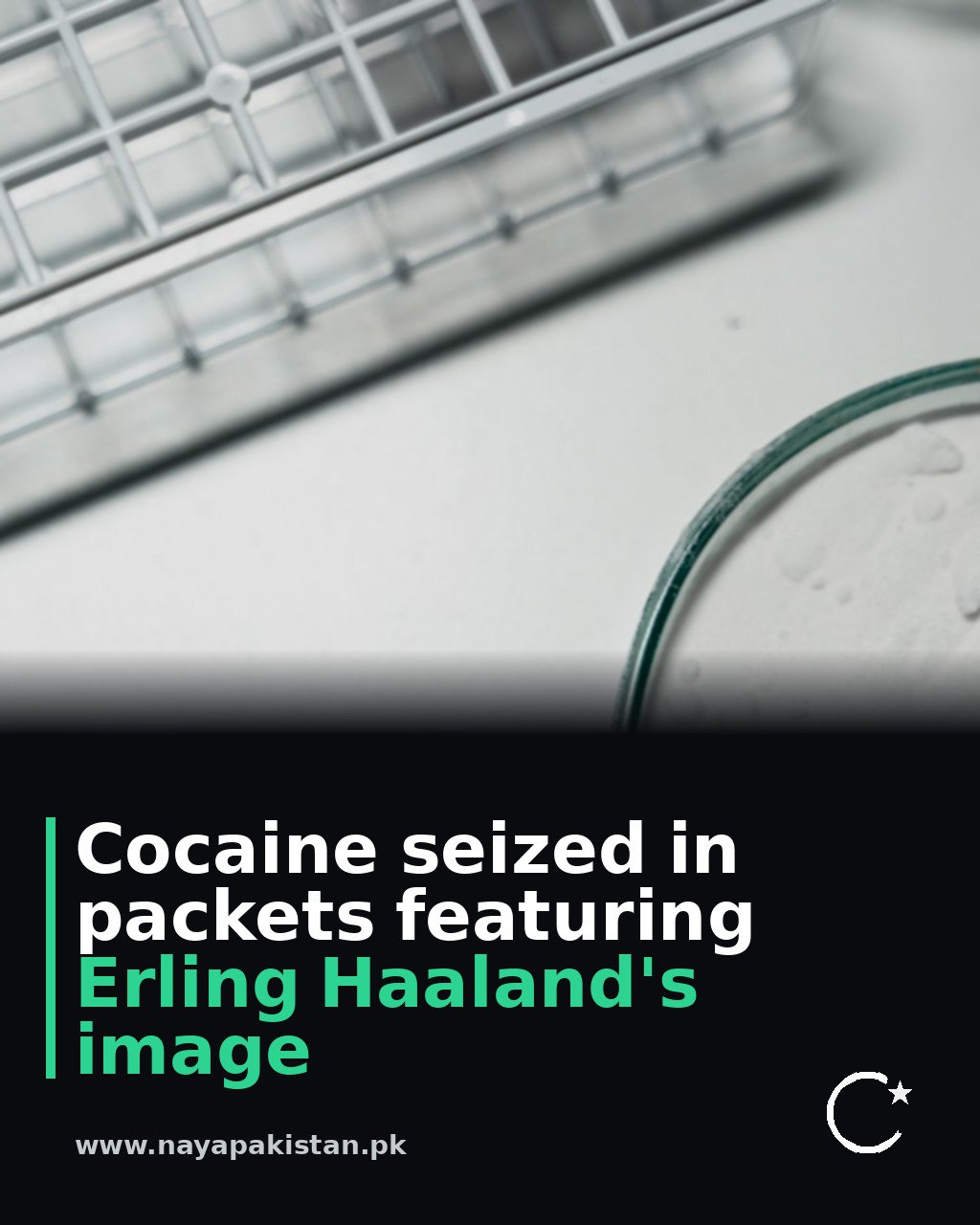 Cocaine seized in packets featuring Erling Haaland's image
