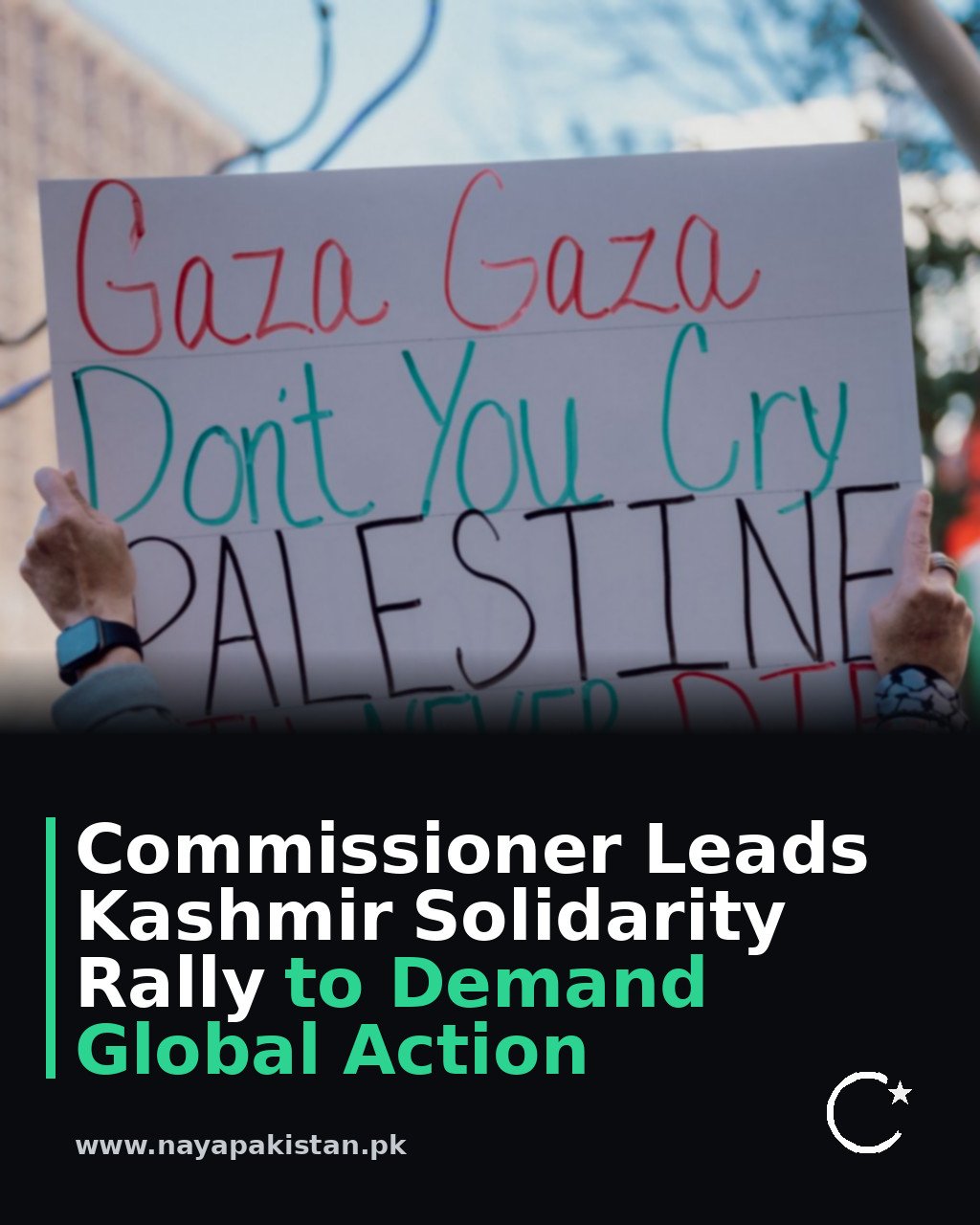 Commissioner Leads Kashmir Solidarity Rally to Demand Global Action