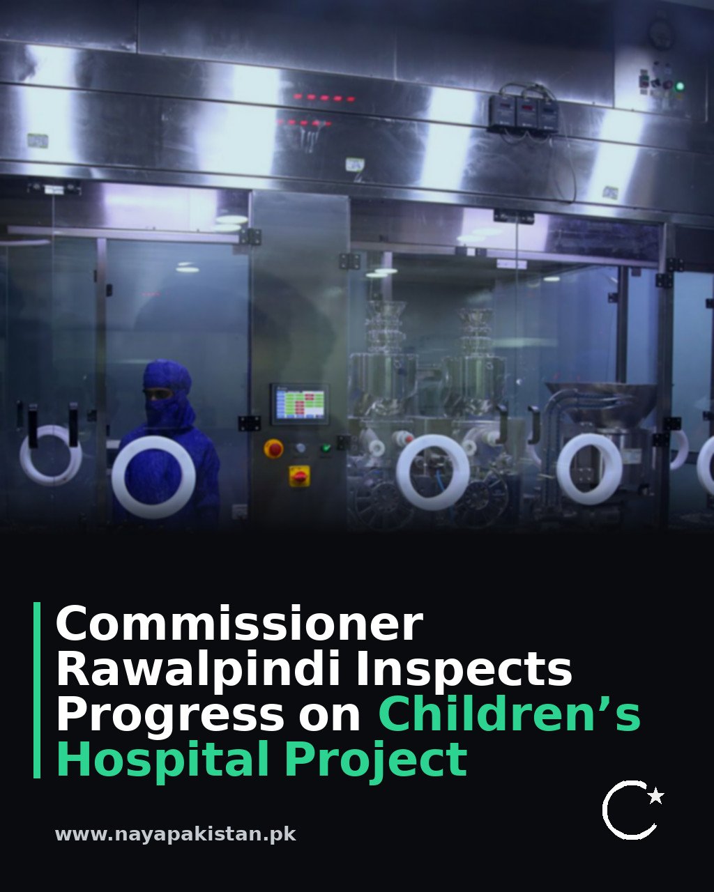 Commissioner Rawalpindi Inspects Progress on Children’s Hospital Project