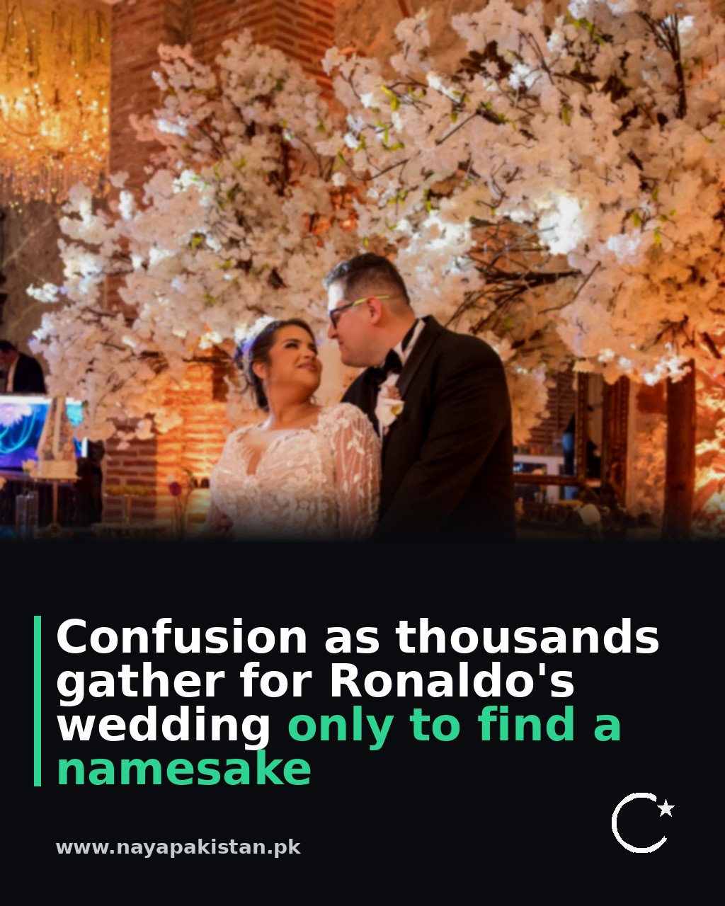 Confusion as thousands gather for Ronaldo's wedding only to find a namesake