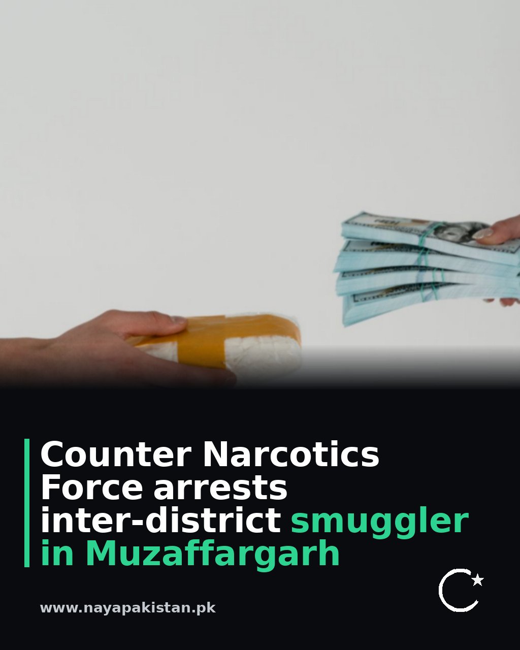 Counter Narcotics Force arrests inter-district smuggler in Muzaffargarh