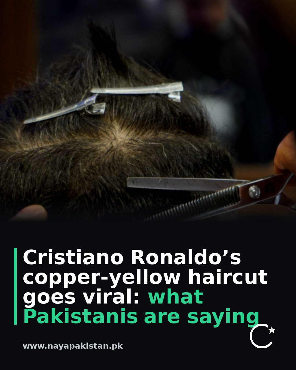 Cristiano Ronaldo’s copper-yellow haircut goes viral: what Pakistanis are saying