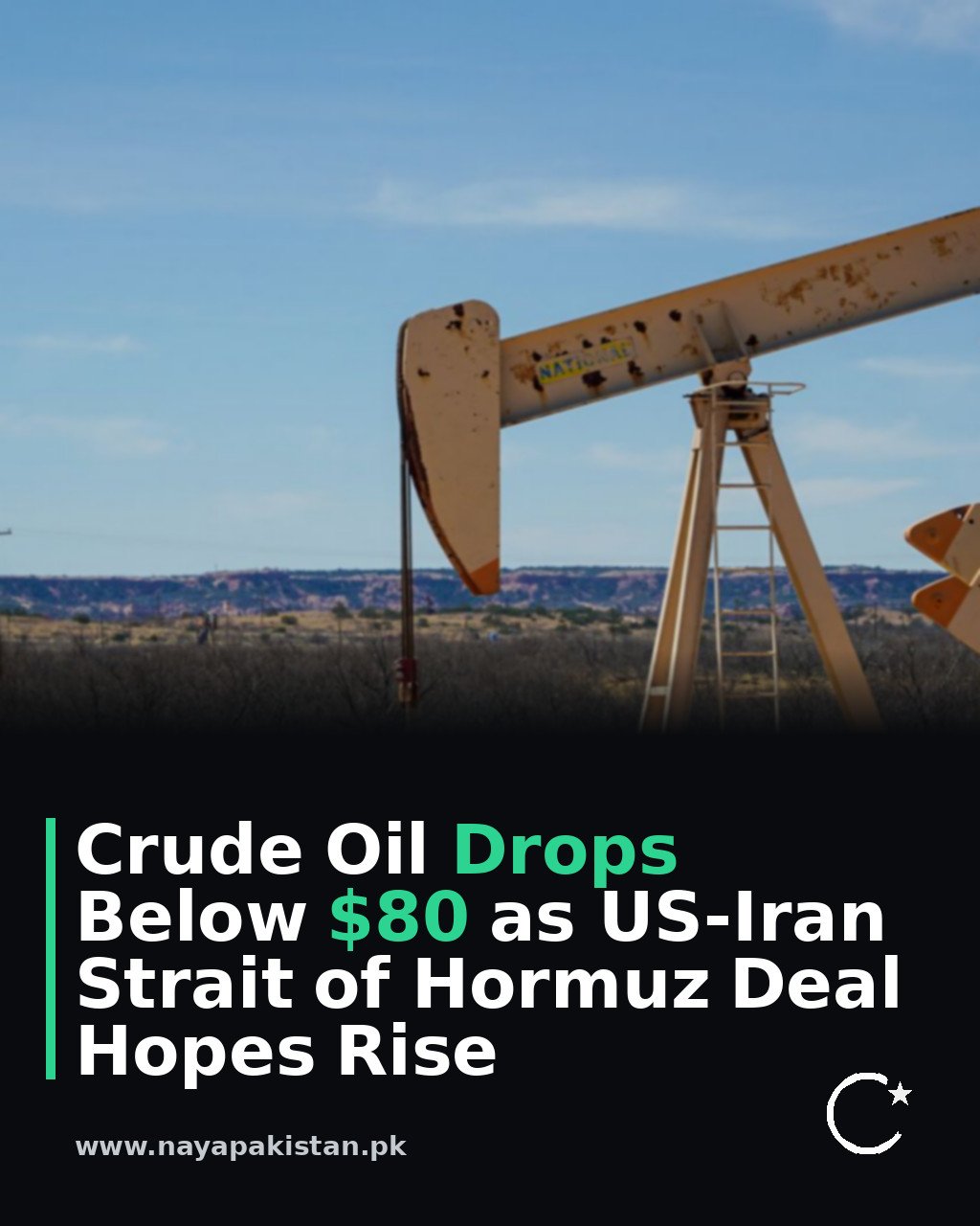 Crude Oil Drops Below $80 as US-Iran Strait of Hormuz Deal Hopes Rise