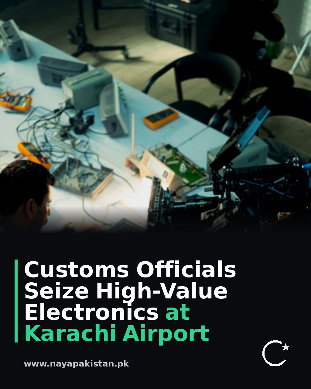 Customs Officials Seize High-Value Electronics at Karachi Airport