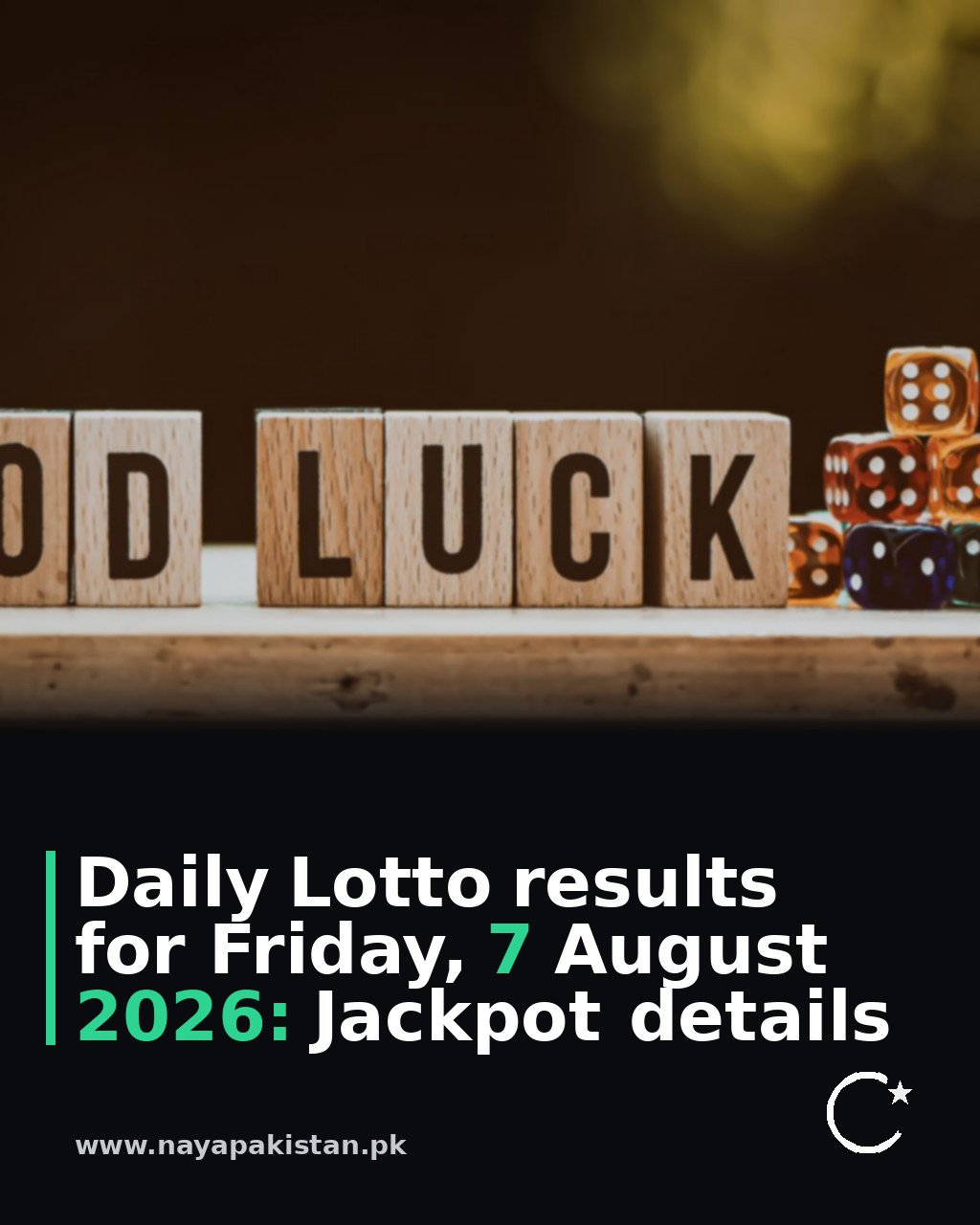 Daily Lotto results for Friday, 7 August 2026: Jackpot details