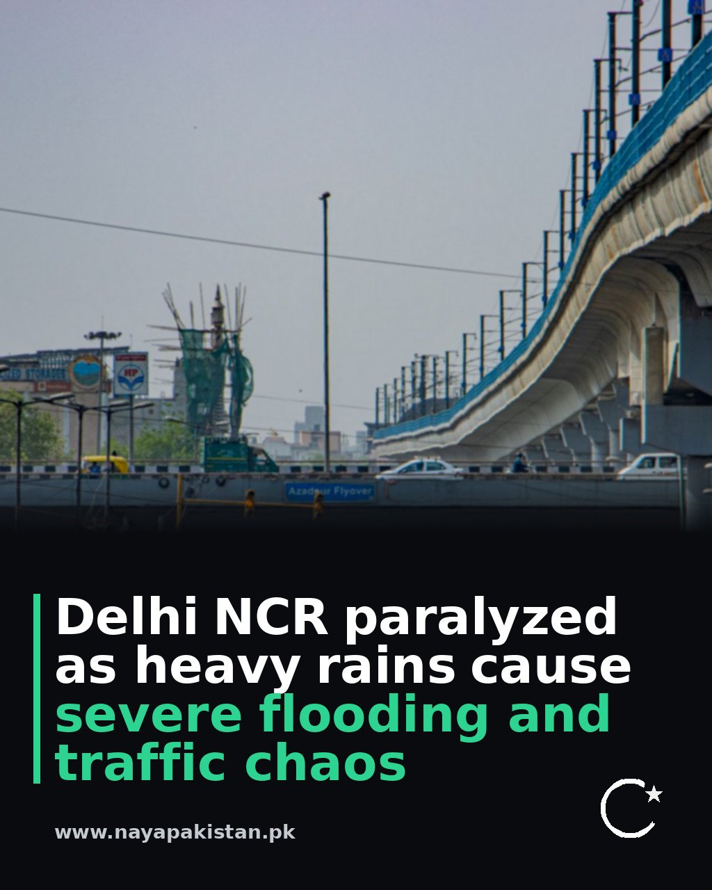 Delhi NCR paralyzed as heavy rains cause severe flooding and traffic chaos
