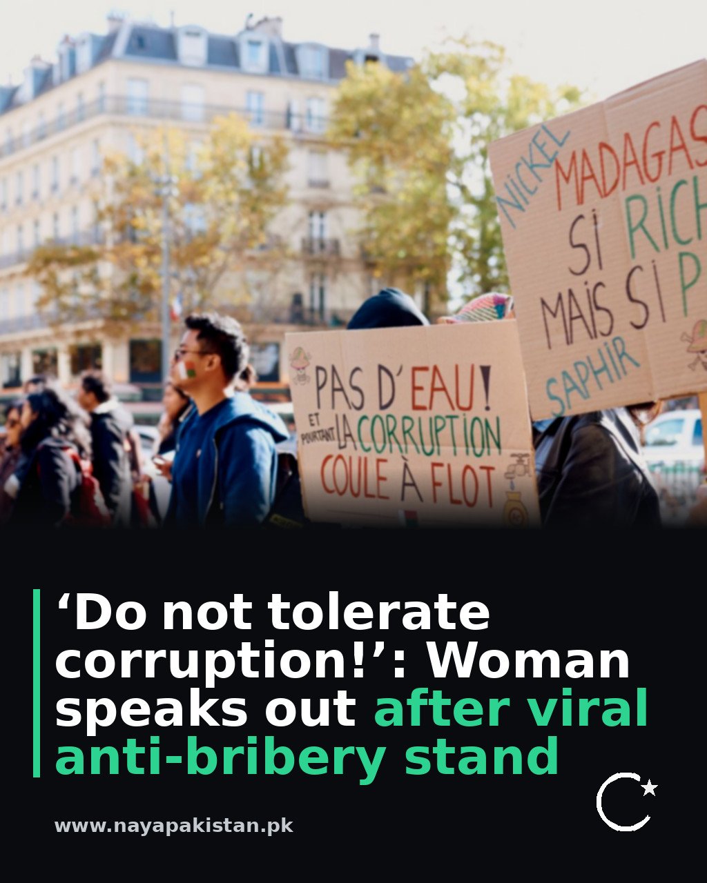 ‘Do not tolerate corruption!’: Woman speaks out after viral anti-bribery stand