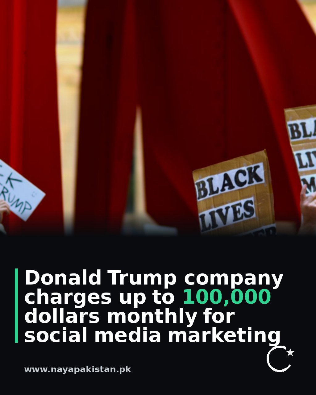 Donald Trump company charges up to 100,000 dollars monthly for social media marketing