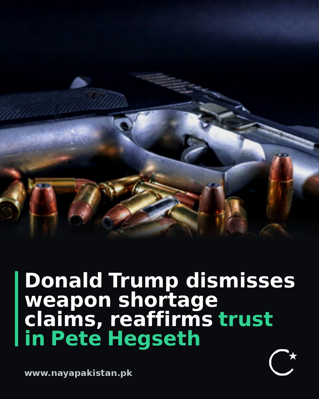 Donald Trump dismisses weapon shortage claims, reaffirms trust in Pete Hegseth