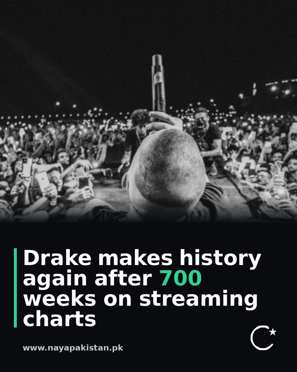Drake makes history again after 700 weeks on streaming charts