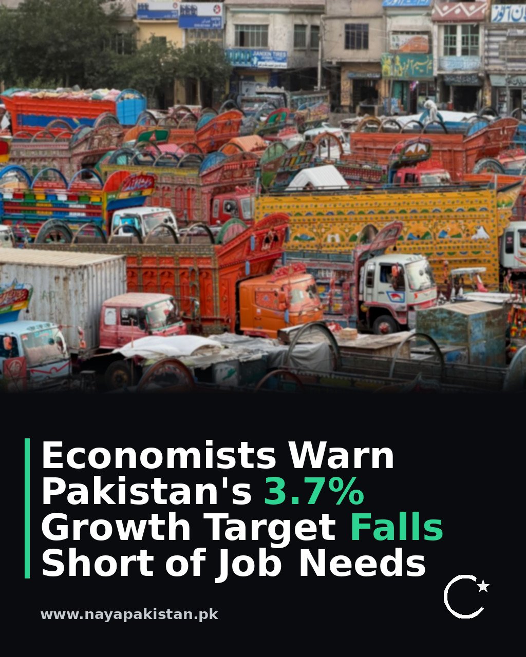 Economists Warn Pakistan's 3.7% Growth Target Falls Short of Job Needs