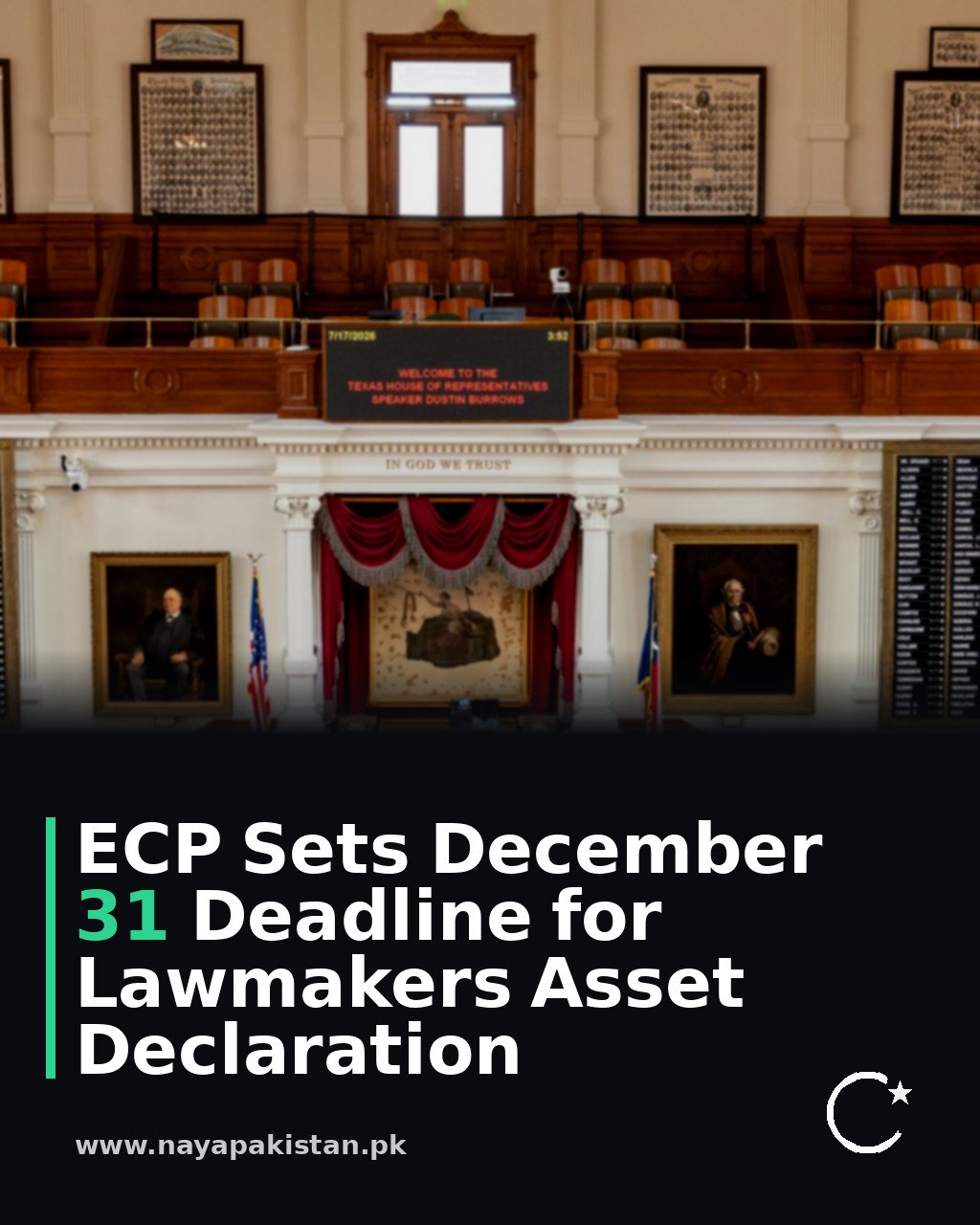 ECP Sets December 31 Deadline for Lawmakers Asset Declaration