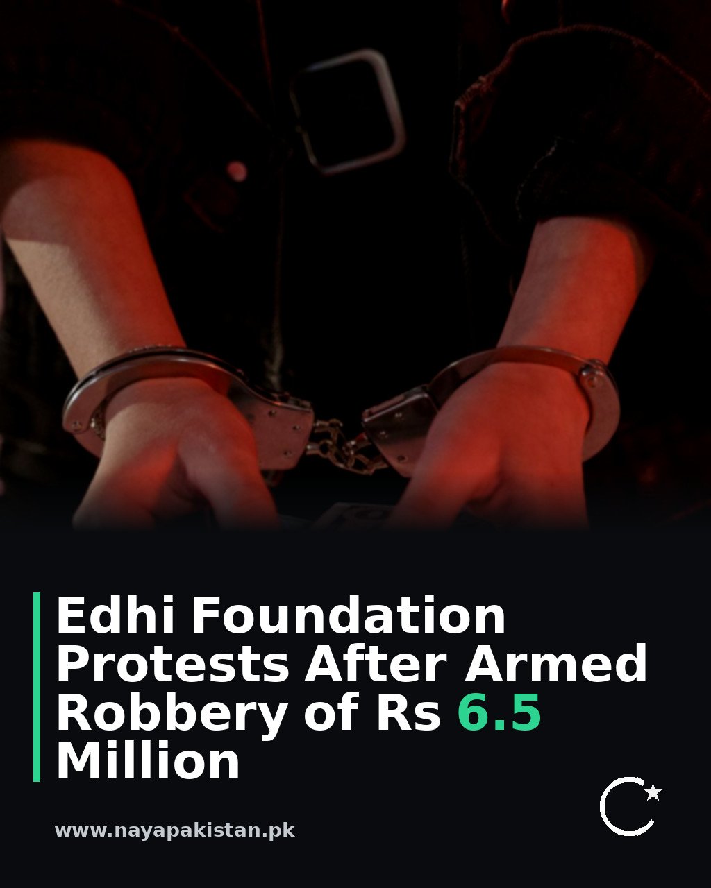 Edhi Foundation Protests After Armed Robbery of Rs 6.5 Million