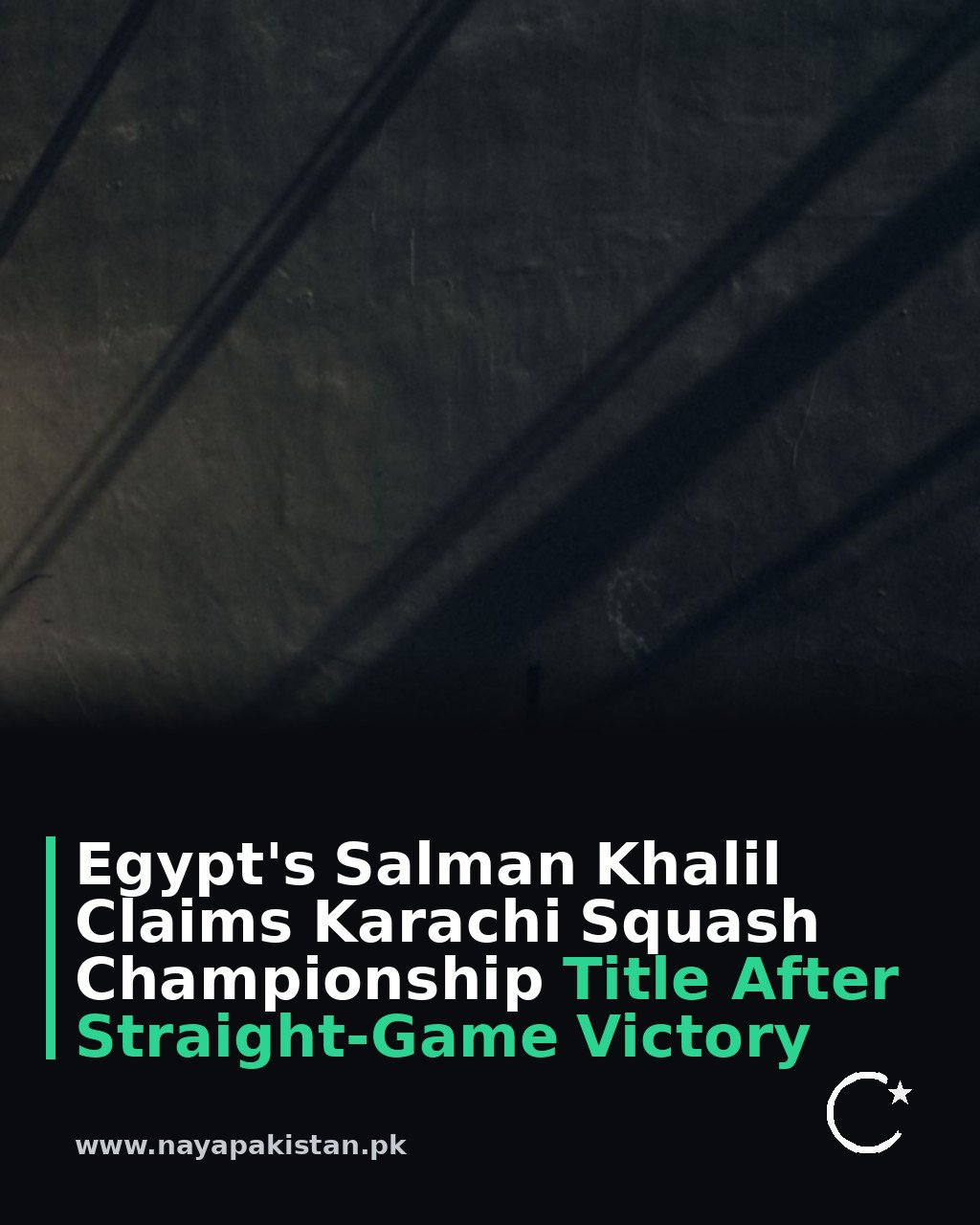Egypt's Salman Khalil Claims Karachi Squash Championship Title After Straight-Game Victory