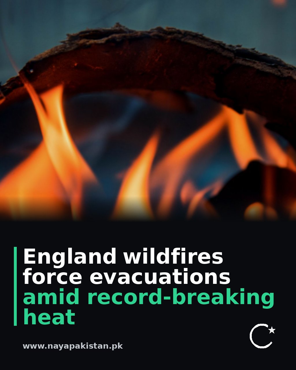 England wildfires force evacuations amid record-breaking heat