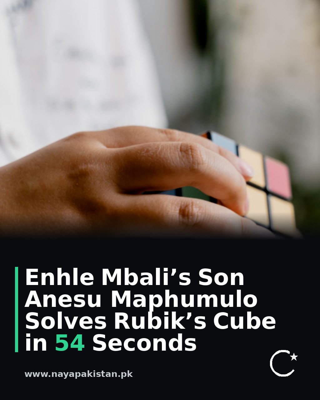 Enhle Mbali’s Son Anesu Maphumulo Solves Rubik’s Cube in 54 Seconds