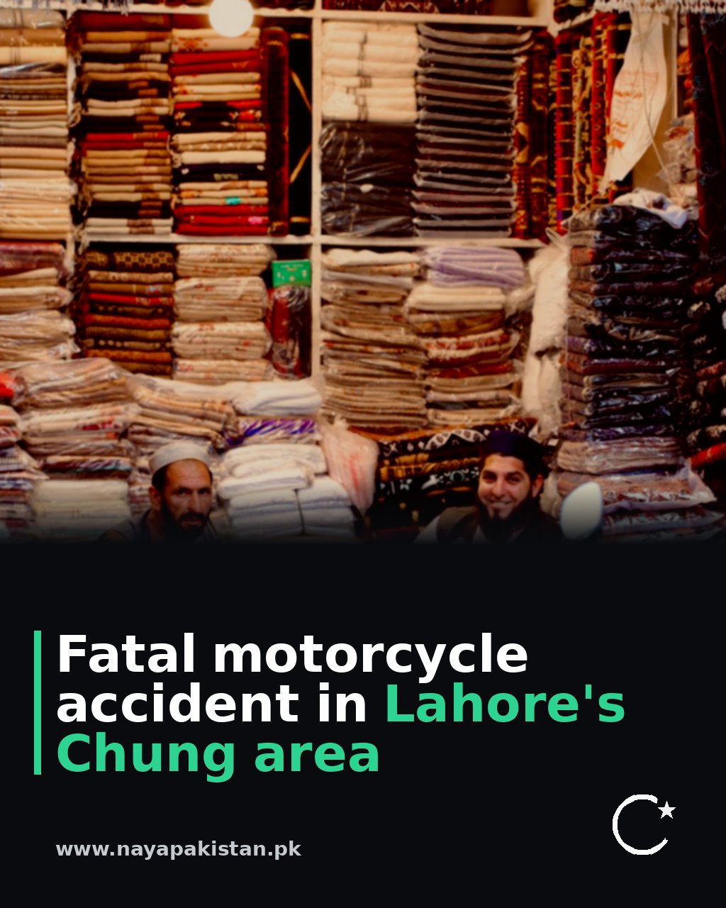 Fatal motorcycle accident in Lahore's Chung area