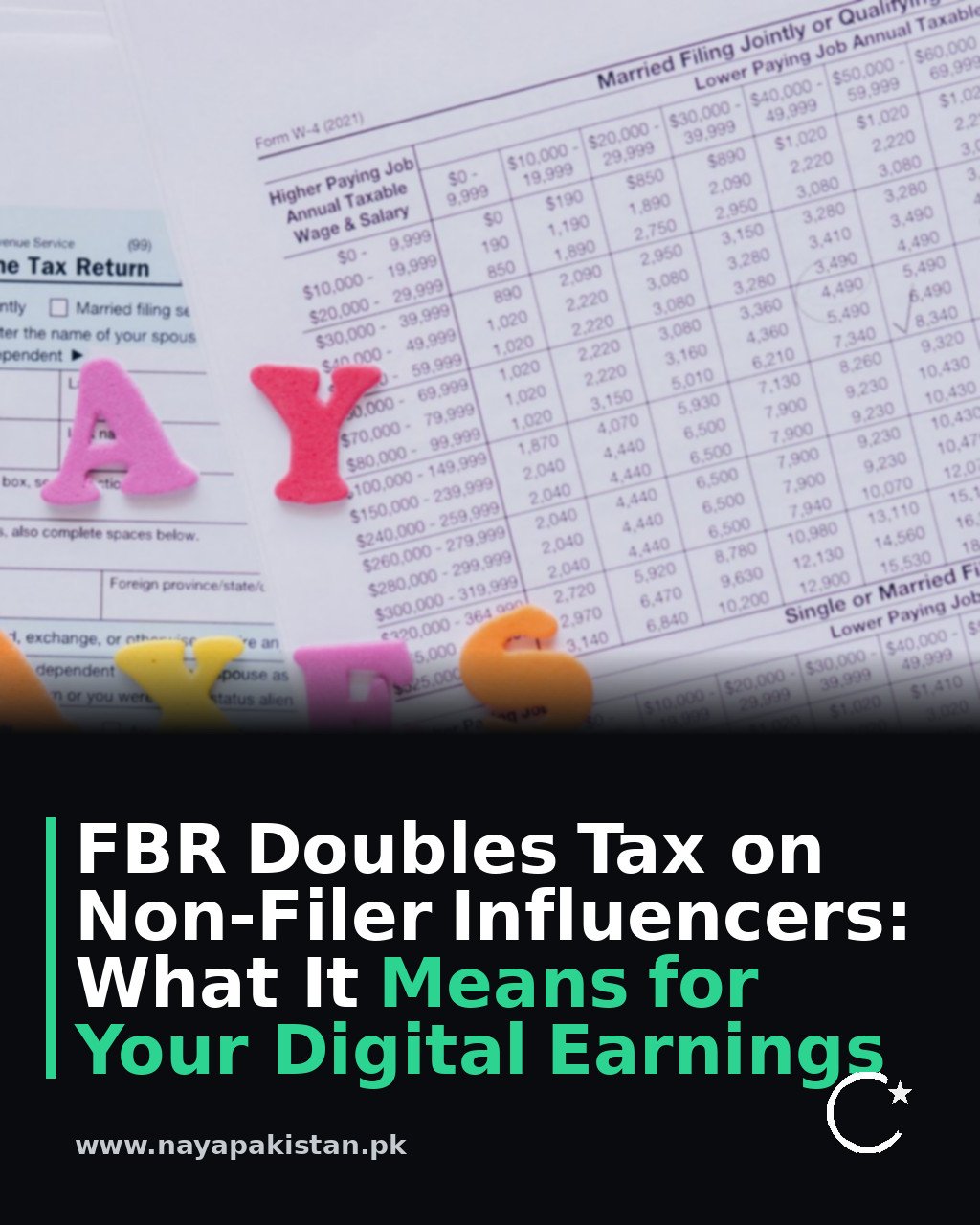 FBR Doubles Tax on Non-Filer Influencers: What It Means for Your Digital Earnings