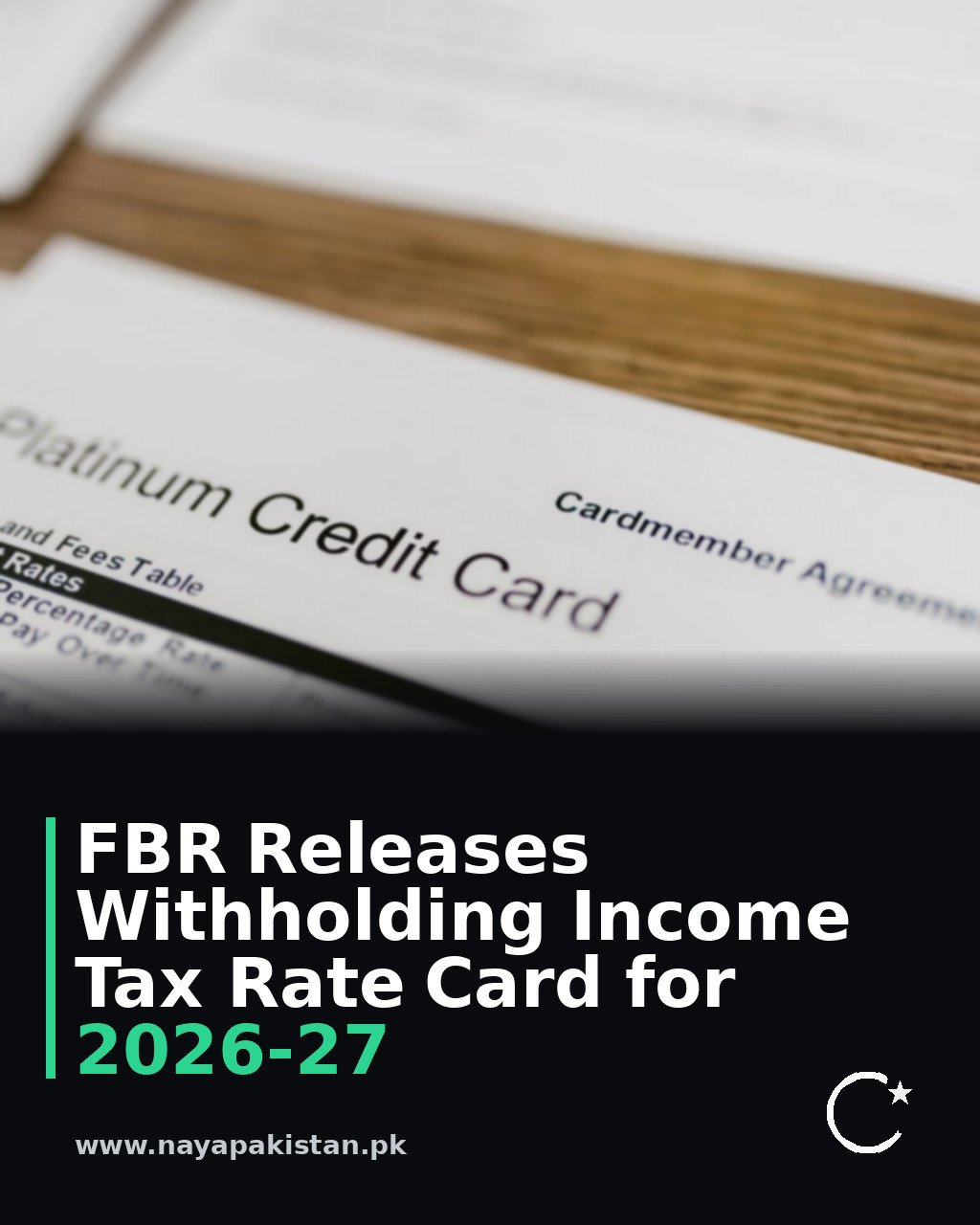 FBR Releases Withholding Income Tax Rate Card for 2026-27