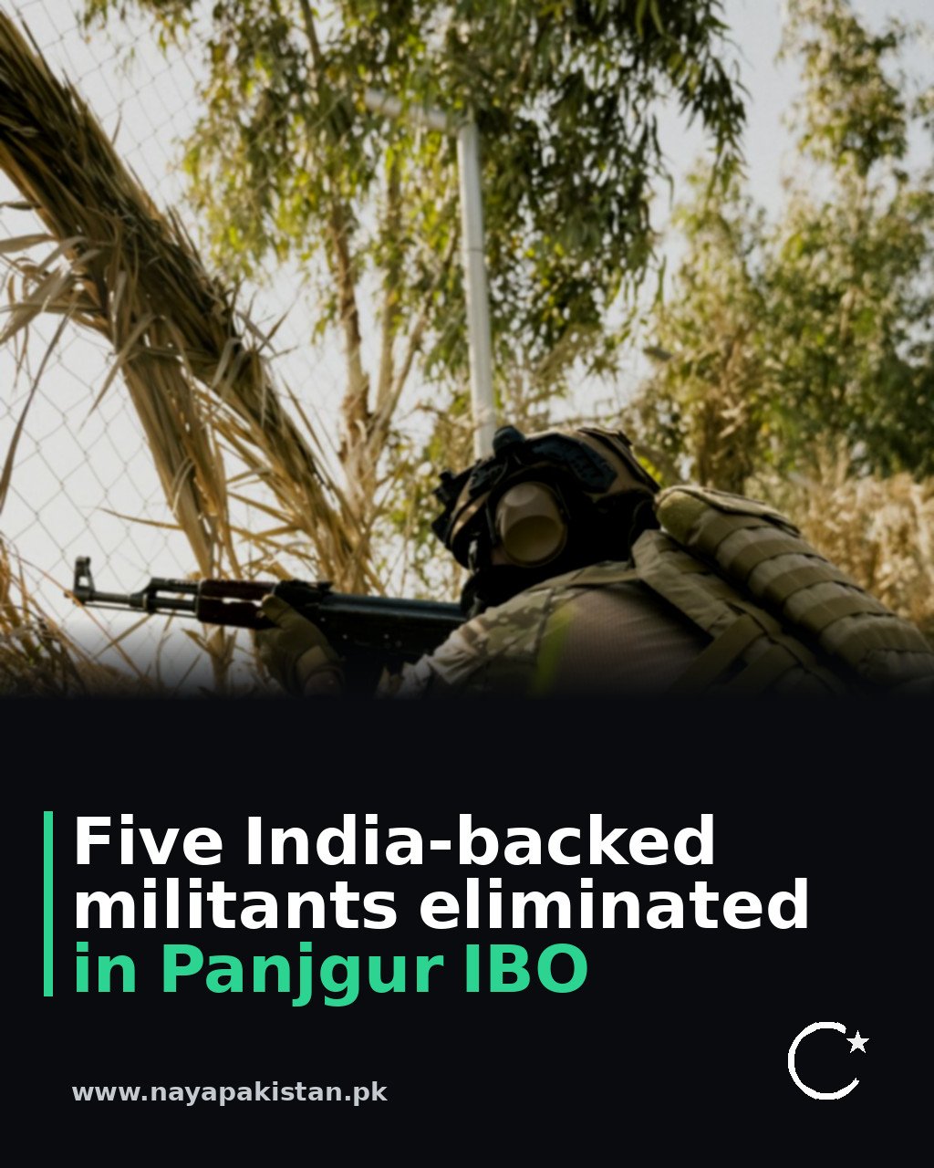 Five India-backed militants eliminated in Panjgur IBO