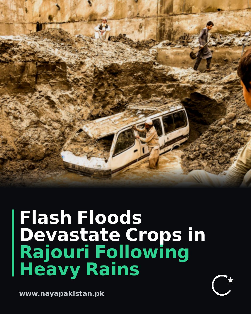 Flash Floods Devastate Crops in Rajouri Following Heavy Rains