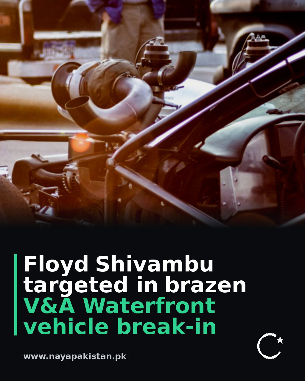 Floyd Shivambu targeted in brazen V&A Waterfront vehicle break-in