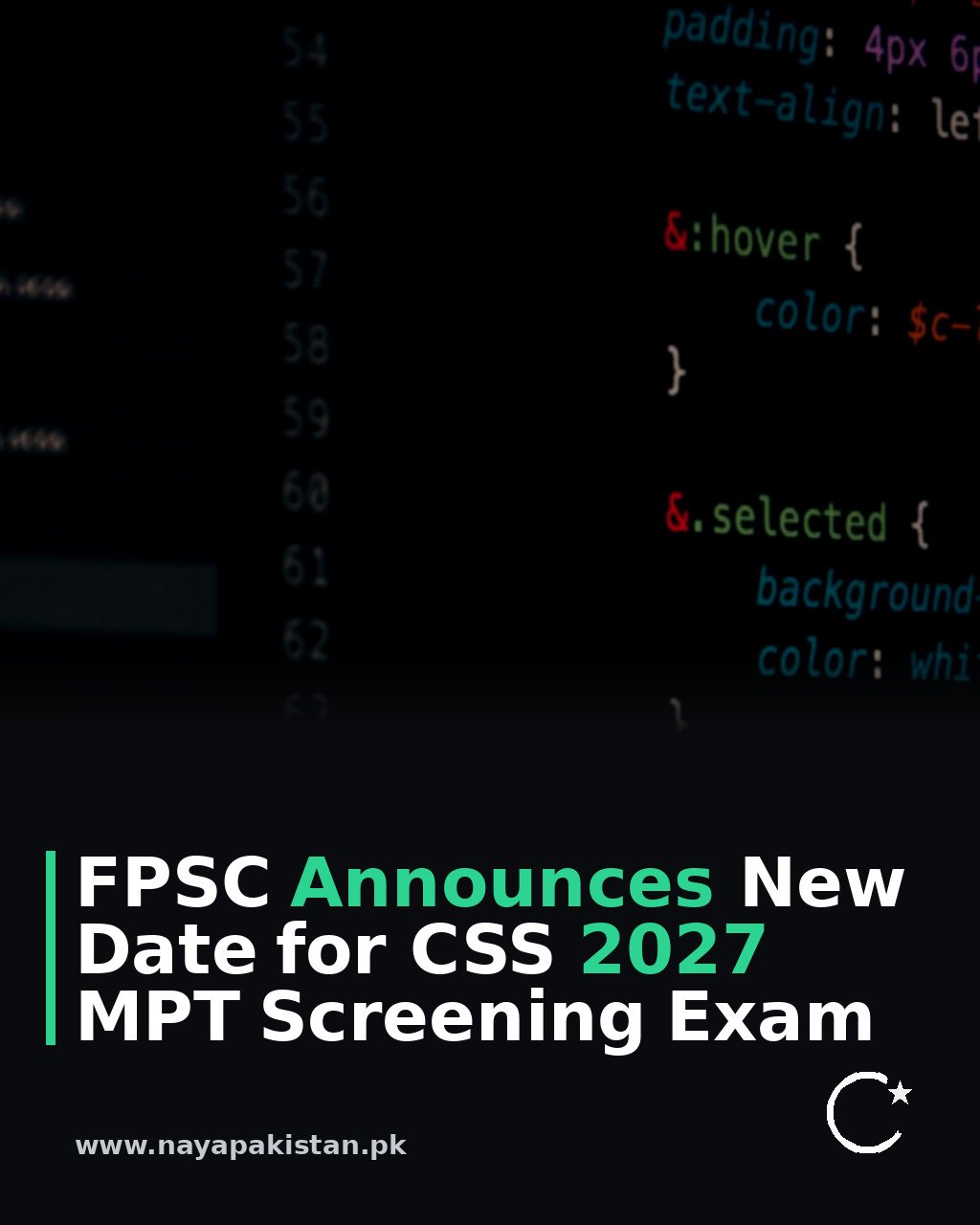FPSC Announces New Date for CSS 2027 MPT Screening Exam