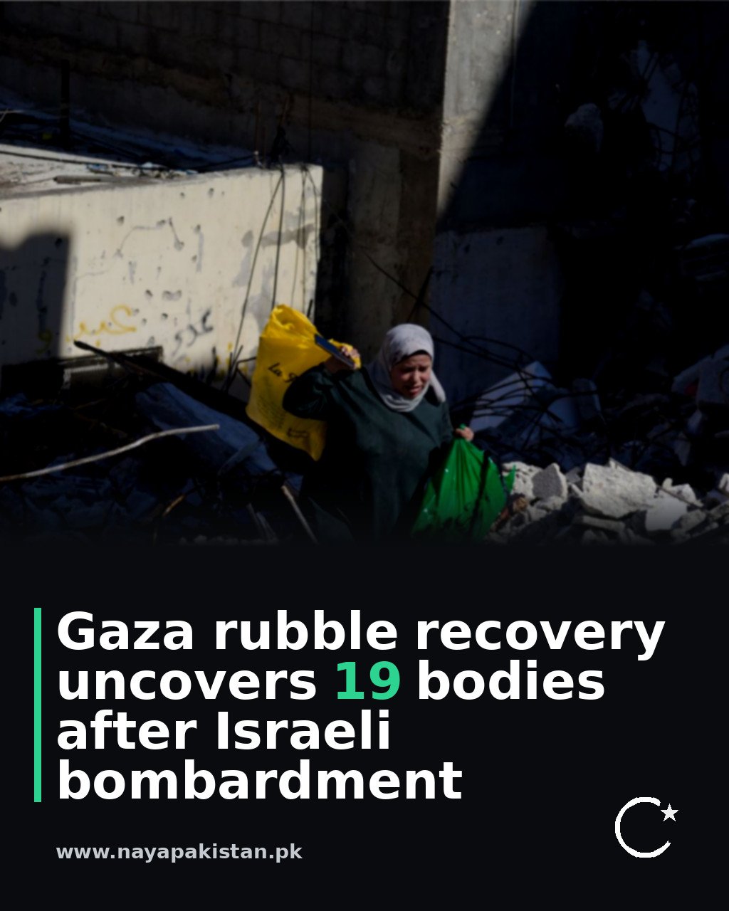 Gaza rubble recovery uncovers 19 bodies after Israeli bombardment