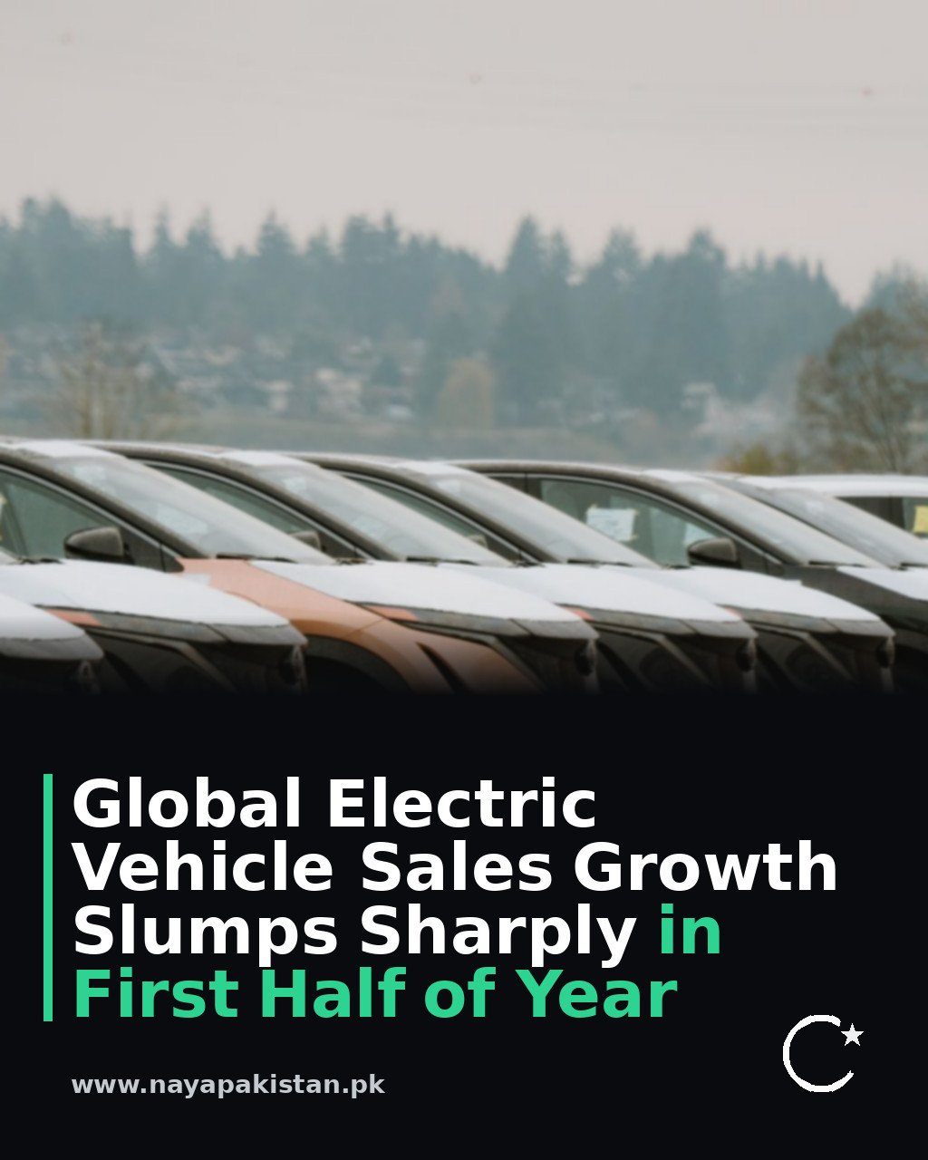Global Electric Vehicle Sales Growth Slumps Sharply in First Half of Year