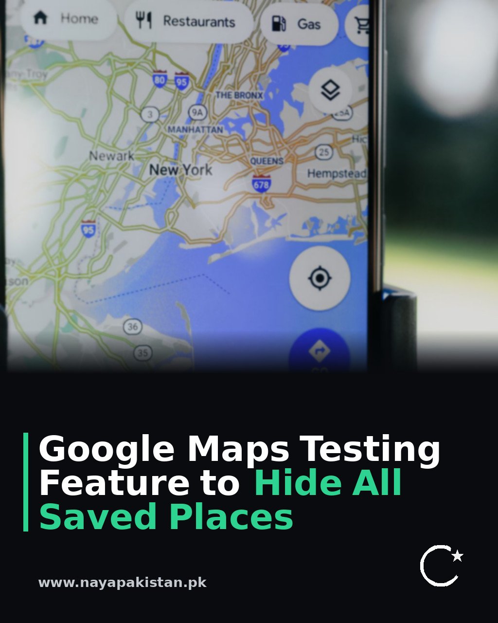 Google Maps Testing Feature to Hide All Saved Places