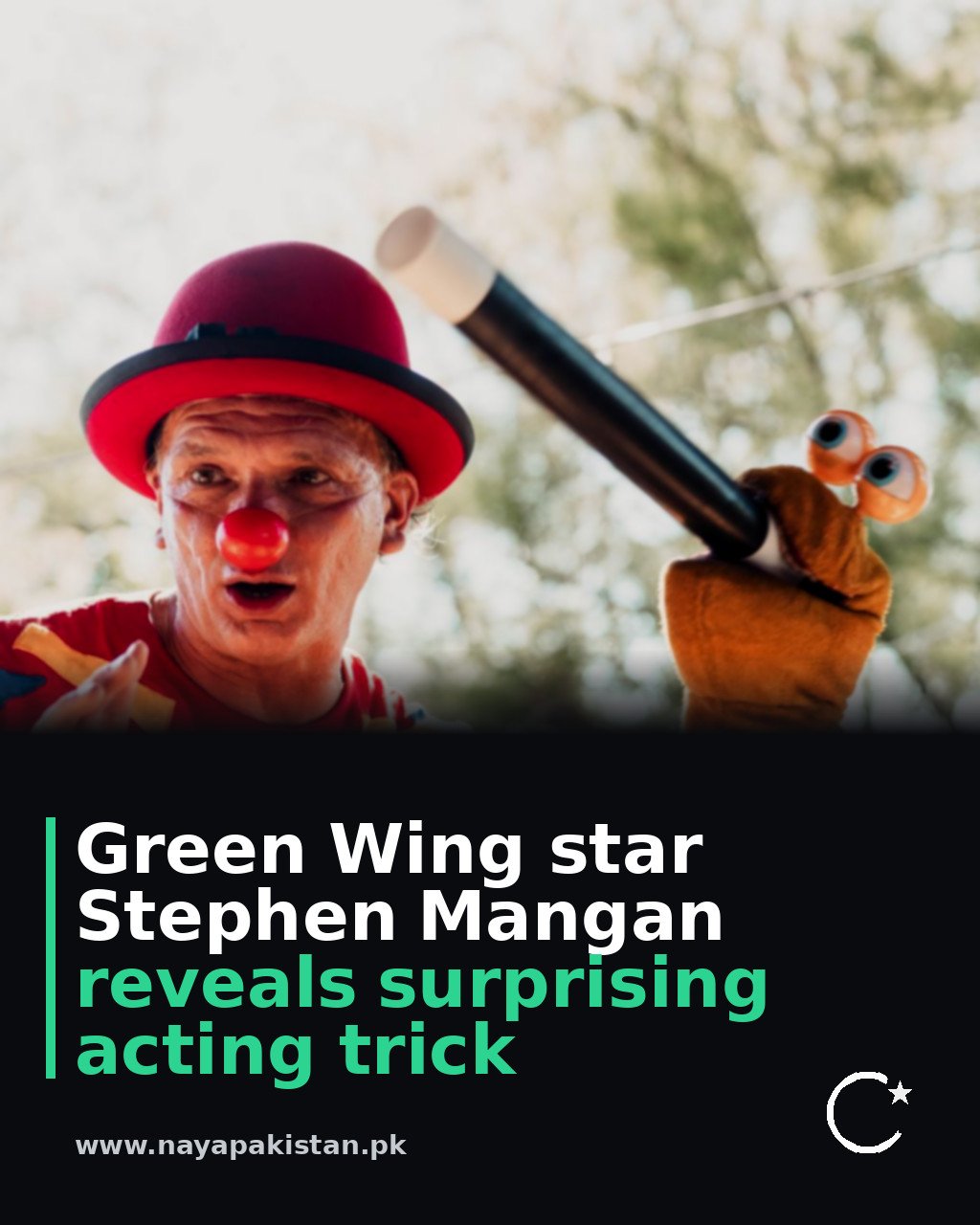 Green Wing star Stephen Mangan reveals surprising acting trick