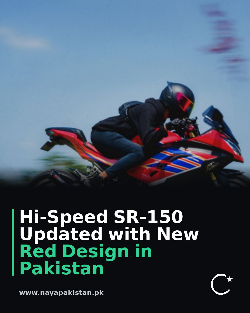 Hi-Speed SR-150 Updated with New Red Design in Pakistan