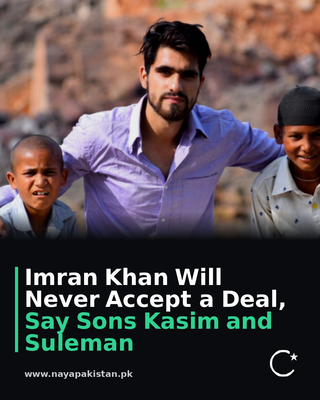 Imran Khan Will Never Accept a Deal, Say Sons Kasim and Suleman