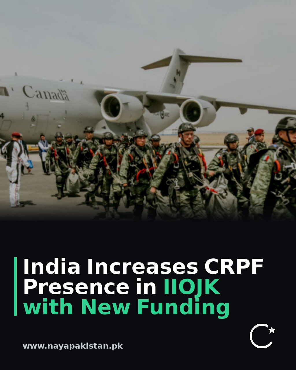 India Increases CRPF Presence in IIOJK with New Funding