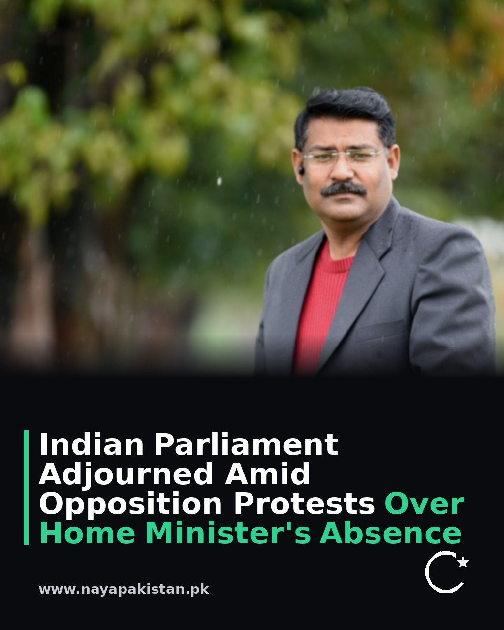 Indian Parliament Adjourned Amid Opposition Protests Over Home Minister's Absence
