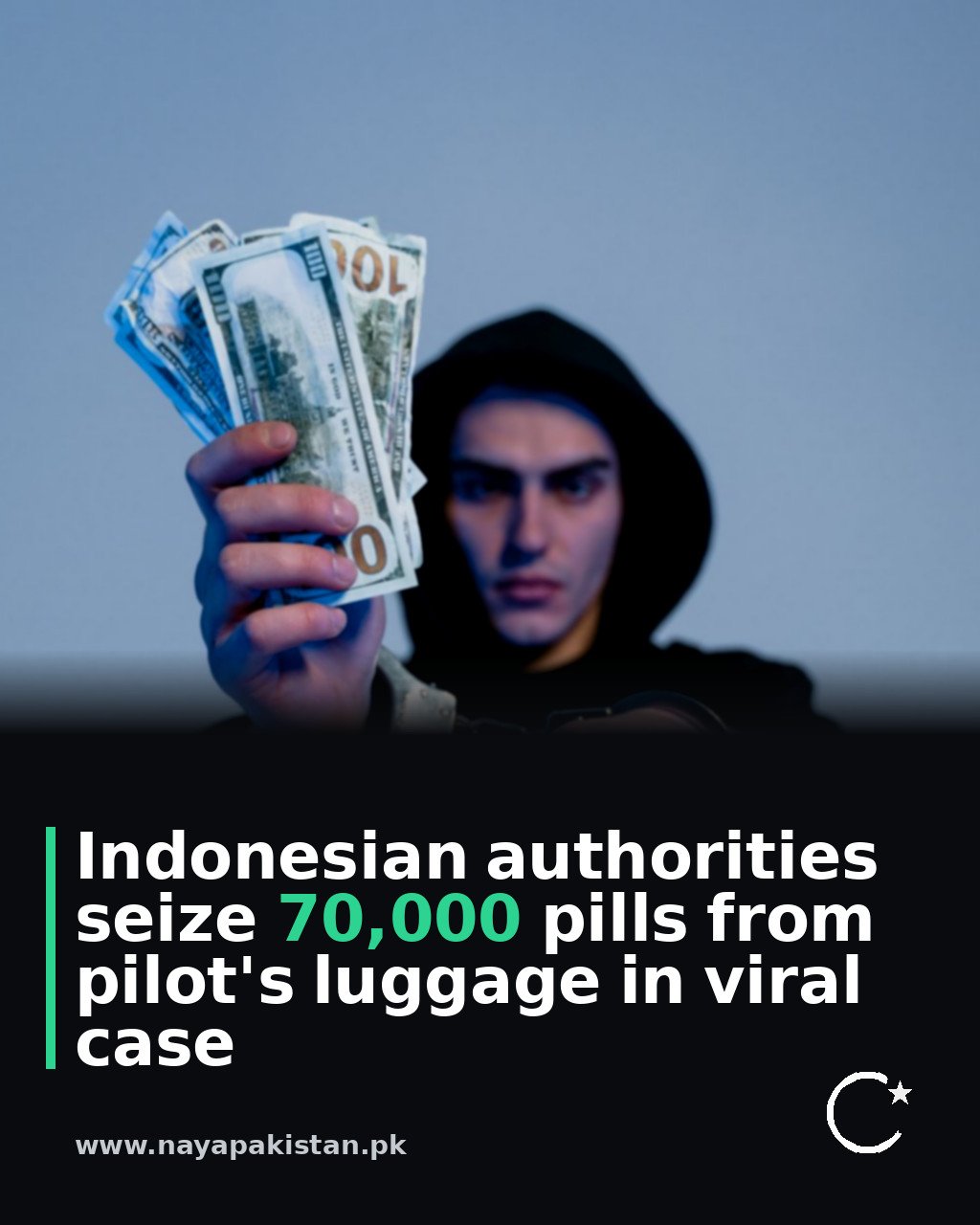 Indonesian authorities seize 70,000 pills from pilot's luggage in viral case