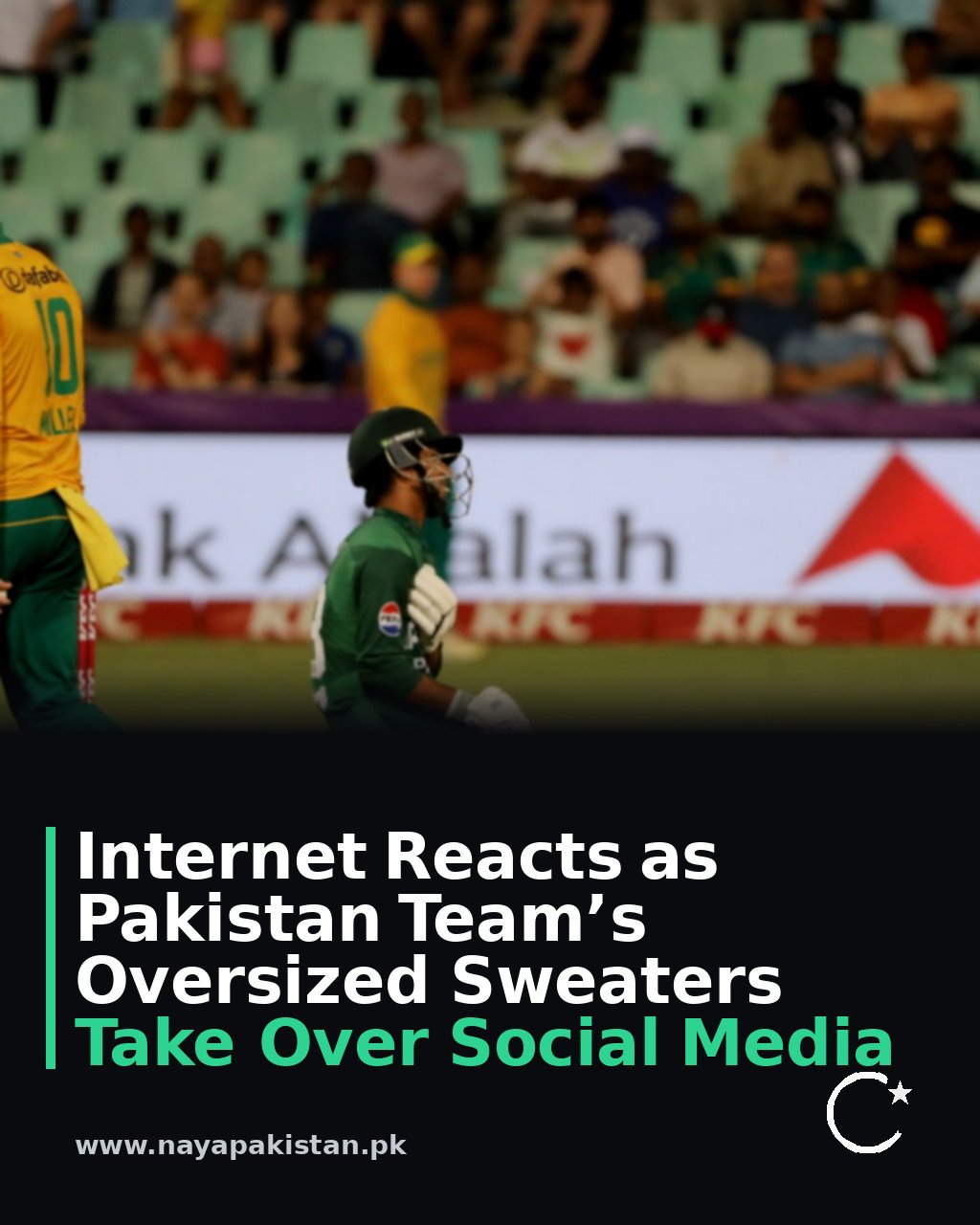 Internet Reacts as Pakistan Team’s Oversized Sweaters Take Over Social Media