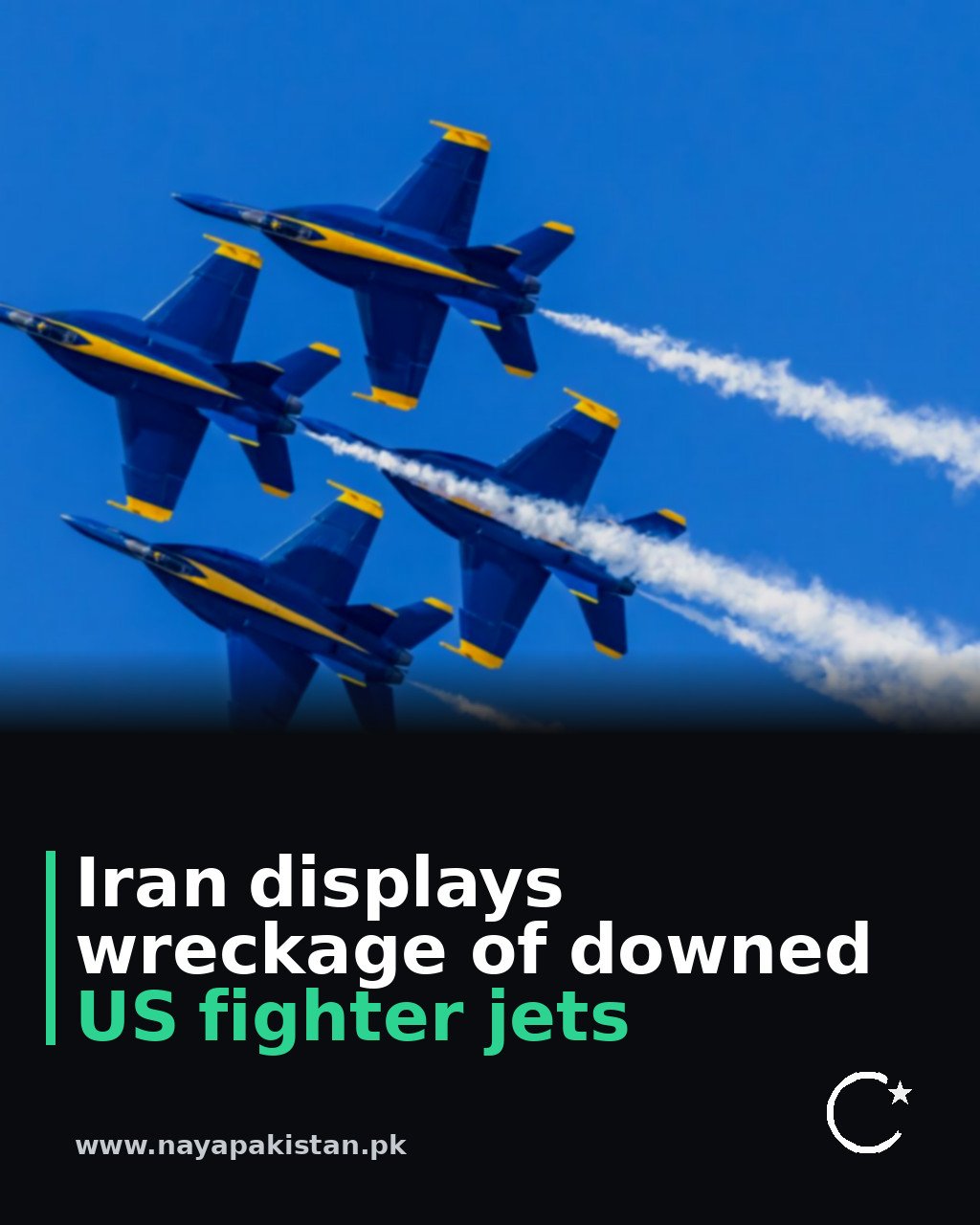 Iran displays wreckage of downed US fighter jets