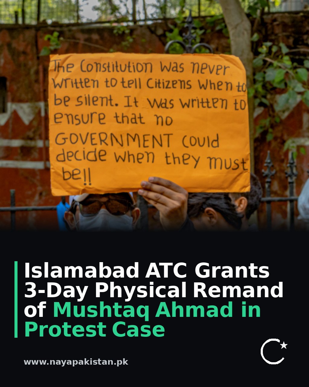 Islamabad ATC Grants 3-Day Physical Remand of Mushtaq Ahmad in Protest Case
