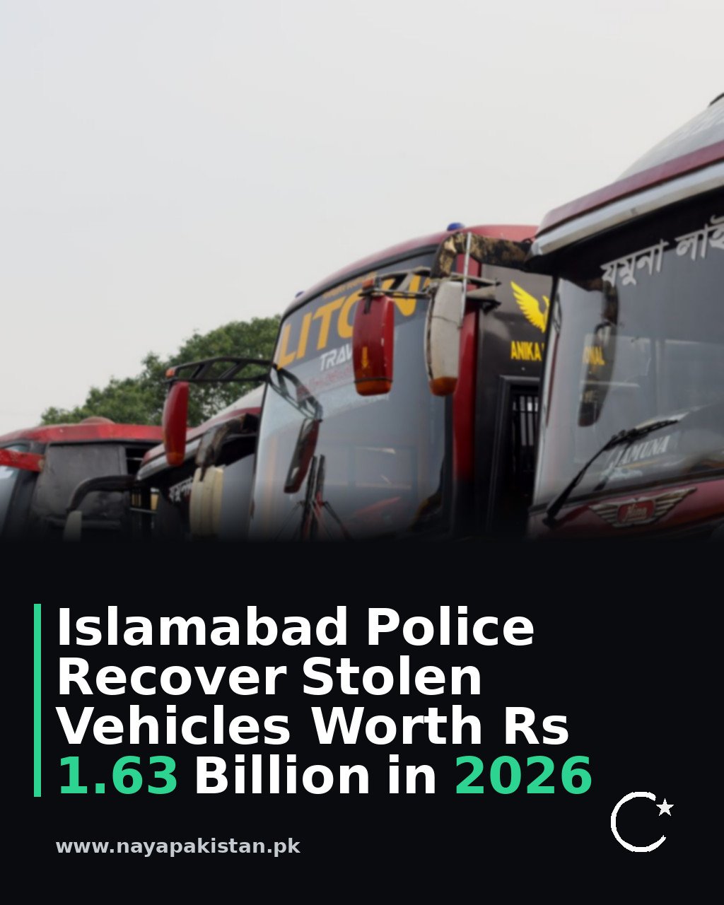 Islamabad Police Recover Stolen Vehicles Worth Rs 1.63 Billion in 2026