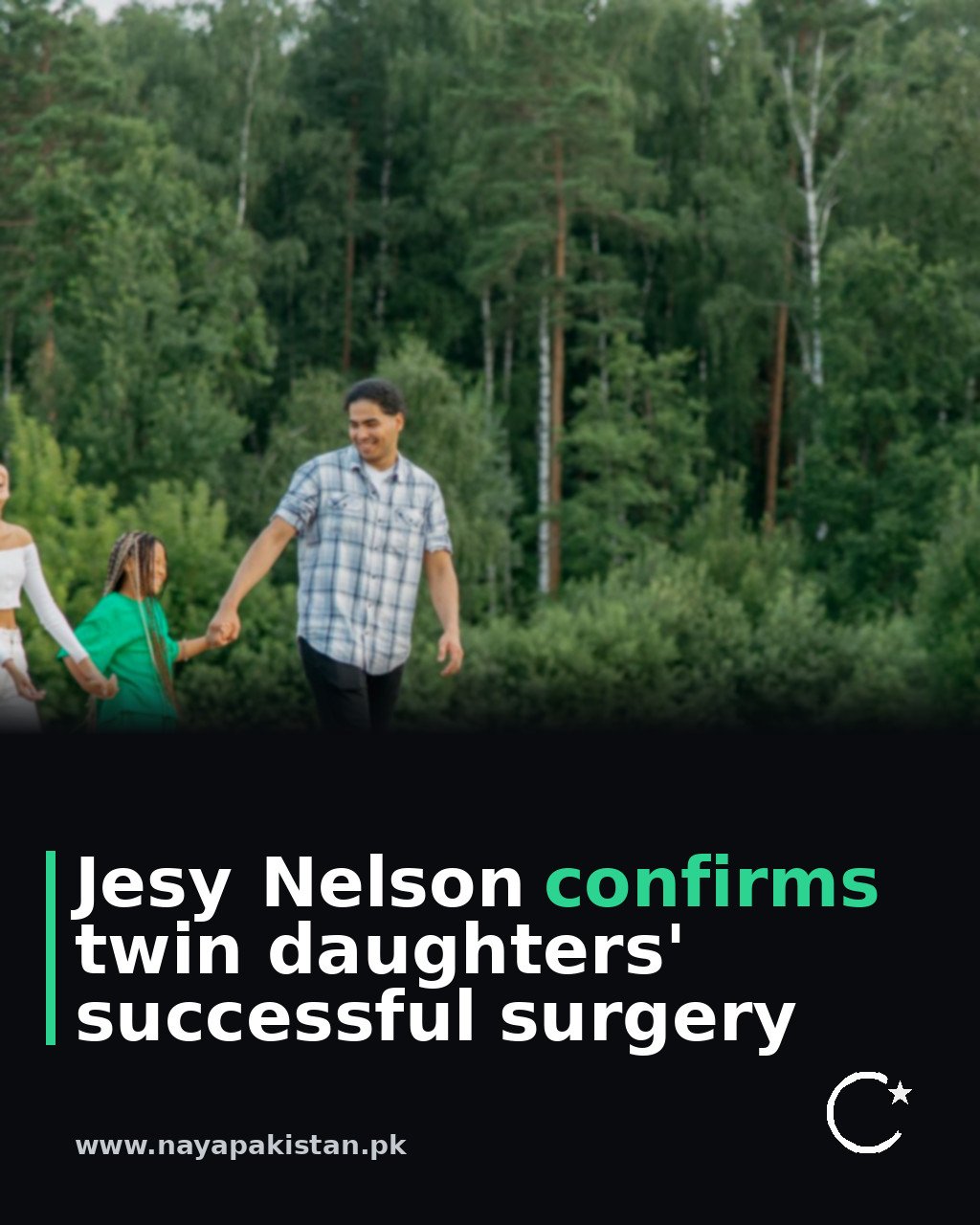 Jesy Nelson confirms twin daughters' successful surgery